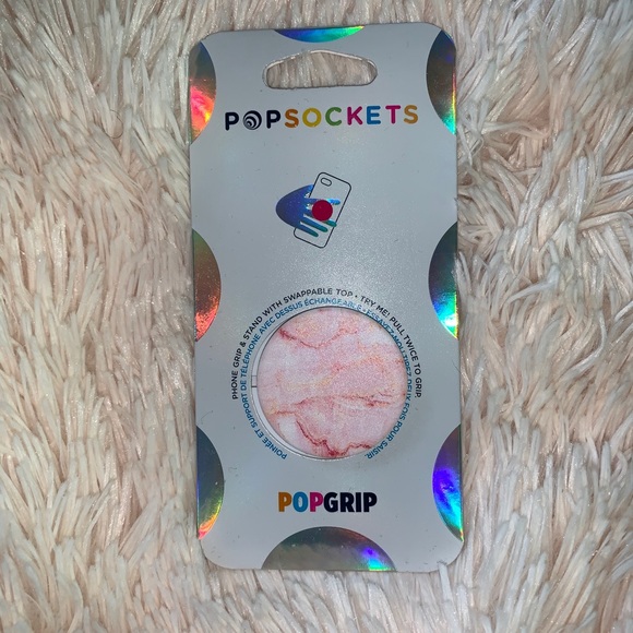 NWT Pink Marble PopGrip for phone